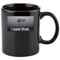 Funny Ceiling Cat I Saw That Judging Cat Watching You Meme 11oz C Handle Ceramic Mug