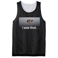 Funny Ceiling Cat I Saw That Judging Cat Watching You Meme Mesh Reversible Basketball Jersey Tank