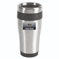 Funny Ceiling Cat I Saw That Judging Cat Watching You Meme 16oz Travel Tumbler