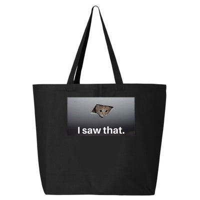 Funny Ceiling Cat I Saw That Judging Cat Watching You Meme 25L Jumbo Tote