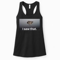 Funny Ceiling Cat I Saw That Judging Cat Watching You Meme Womens Tank Top