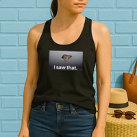 Funny Ceiling Cat I Saw That Judging Cat Watching You Meme Womens Tank Top