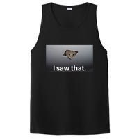 Funny Ceiling Cat I Saw That Judging Cat Watching You Meme PosiCharge Competitor Tank