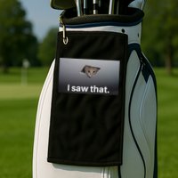 Funny Ceiling Cat I Saw That Judging Cat Watching You Meme Golf Towel