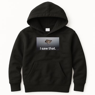 Funny Ceiling Cat I Saw That Judging Cat Watching You Meme Kids Hoodie