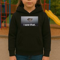 Funny Ceiling Cat I Saw That Judging Cat Watching You Meme Kids Hoodie
