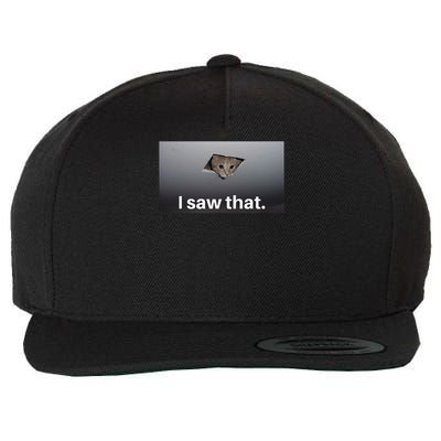 Funny Ceiling Cat I Saw That Judging Cat Watching You Meme Wool Snapback Cap