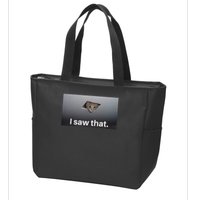 Funny Ceiling Cat I Saw That Judging Cat Watching You Meme Zip Tote Bag