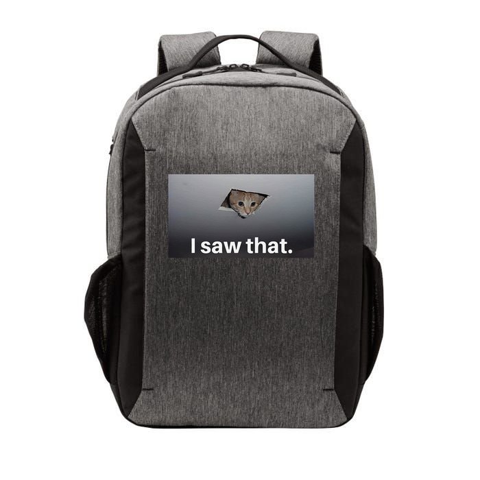 Funny Ceiling Cat I Saw That Judging Cat Watching You Meme Vector Backpack