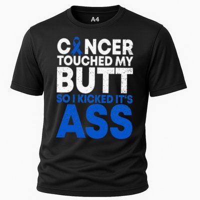 Funny Colon Cancer Survivor Cancer Awareness Ribbon Performance Shirt