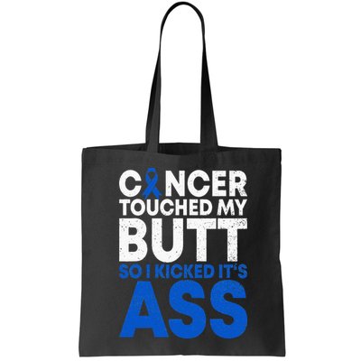 Funny Colon Cancer Survivor Cancer Awareness Ribbon Bag