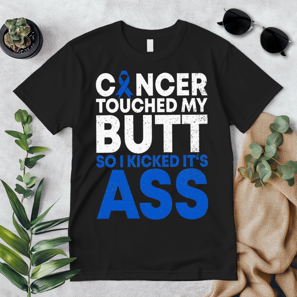Funny Colon Cancer Survivor Cancer Awareness Ribbon Premium T-Shirt