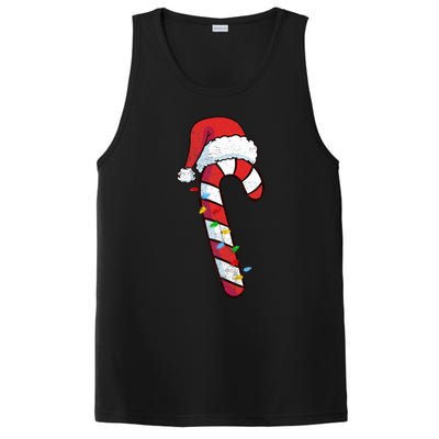 funny Christmas Candy Cane Santa  PosiCharge Competitor Tank