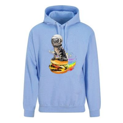 Funny Catronaut Cat Astronaut In Space Hamburger Astrocat Unisex Surf Hoodie