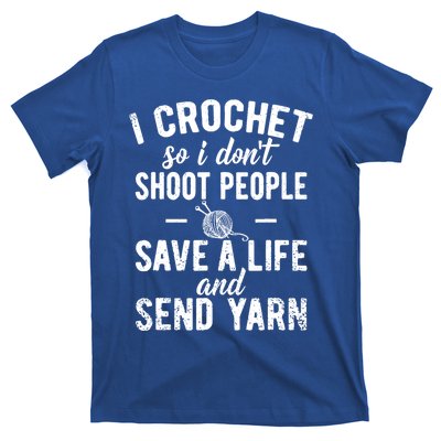 Funny Cute Crochet Save A Life And Send Yarn Gift T-Shirt