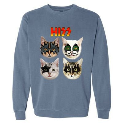 Funny Cat Cat Lover Cat Hiss Cat Owner Cat Humor Garment-Dyed Sweatshirt