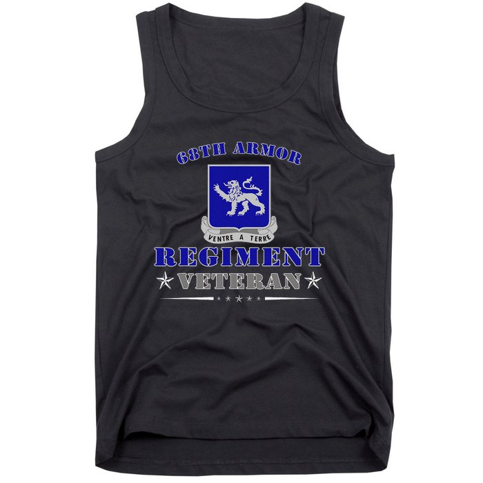 Fort Carson Colorado 68th Armor Regiment Army Veterans Tank Top