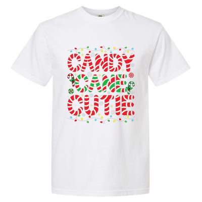 Funny Christmas Candy Cane Lover Crew Xmas Candy Cane Cutie Garment-Dyed Heavyweight T-Shirt