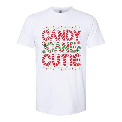 Funny Christmas Candy Cane Lover Crew Xmas Candy Cane Cutie Softstyle CVC T-Shirt