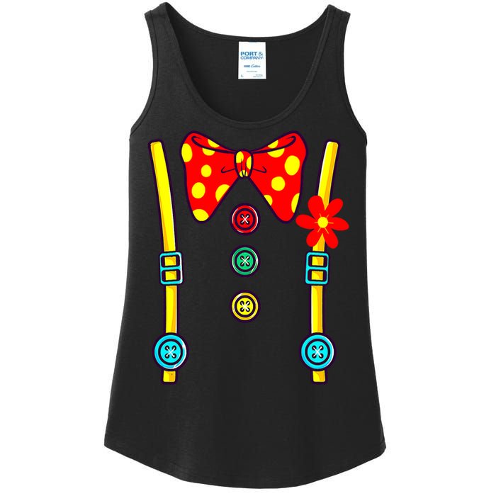 Funny Clown Costume Halloween Vintage Ladies Essential Tank