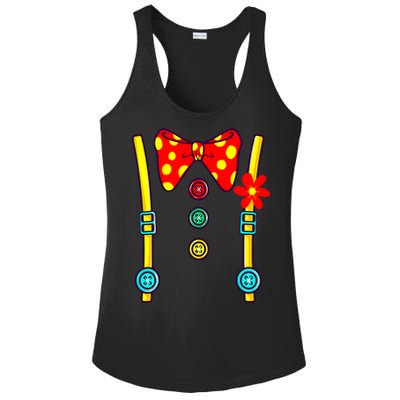 Funny Clown Costume Halloween Vintage Ladies PosiCharge Competitor Racerback Tank