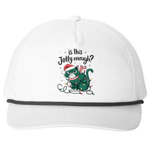 Funny Cat Christmas Ornats Matching Costume Gift Snapback Five-Panel Rope Hat