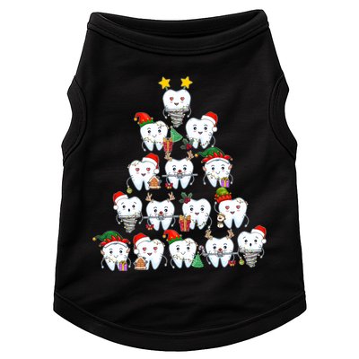 Funny Cute Christmas Dentistree Tooth Tree Doggie Tank