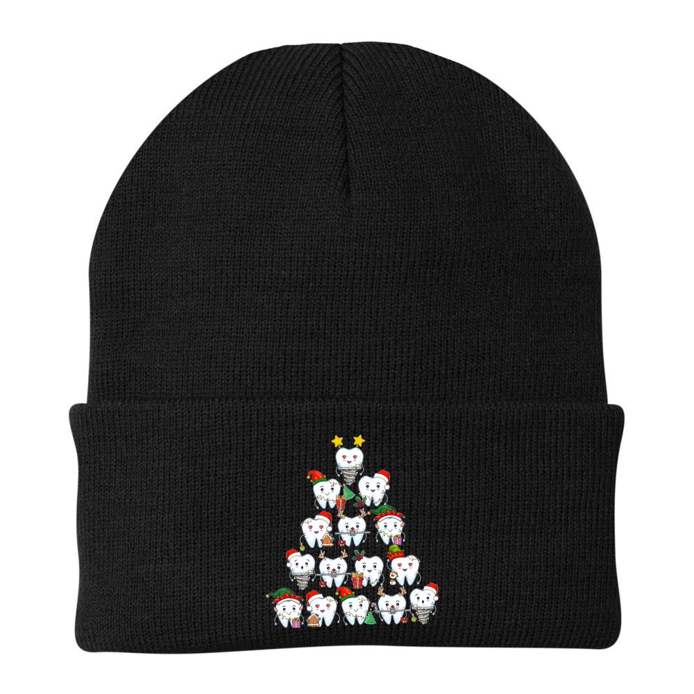 Funny Cute Christmas Dentistree Tooth Tree Beanie