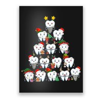 Funny Cute Christmas Dentistree Tooth Tree Poster