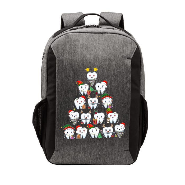 Funny Cute Christmas Dentistree Tooth Tree Vector Backpack