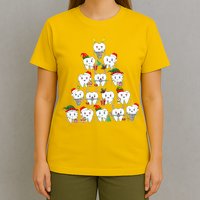 Funny Cute Christmas Dentistree Tooth Tree T-Shirt