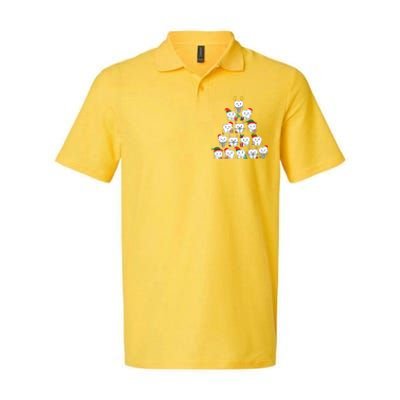 Funny Cute Christmas Dentistree Tooth Tree Softstyle Adult Sport Polo