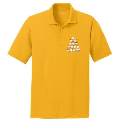 Funny Cute Christmas Dentistree Tooth Tree PosiCharge RacerMesh Polo