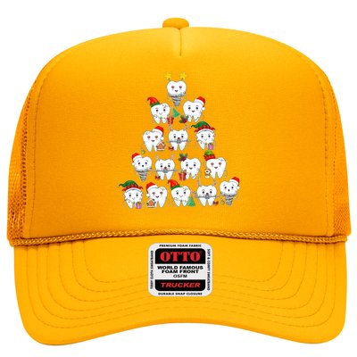 Funny Cute Christmas Dentistree Tooth Tree Trucker Hat
