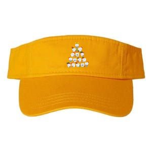 Funny Cute Christmas Dentistree Tooth Tree Valucap Bio-Washed Visor