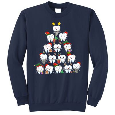 Funny Cute Christmas Dentistree Tooth Tree Sweatshirt