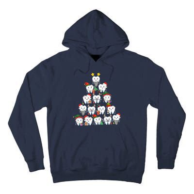 Funny Cute Christmas Dentistree Tooth Tree Tall Hoodie