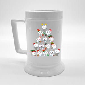 Funny Cute Christmas Dentistree Tooth Tree Beer Stein