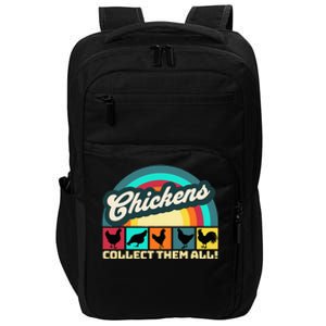 Funny Chicken Collector Farm Life Impact Tech Backpack