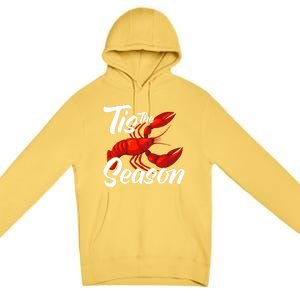 Funny Crayfish Crawfish Boil Tis The Season Meaningful Gift Premium Pullover Hoodie