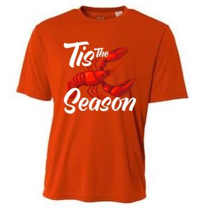 Funny Crayfish Crawfish Boil Tis The Season Meaningful Gift Cooling Performance Crew T-Shirt