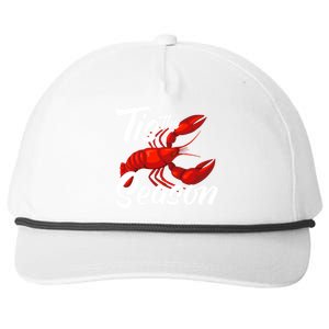 Funny Crayfish Crawfish Boil Tis The Season Meaningful Gift Snapback Five-Panel Rope Hat