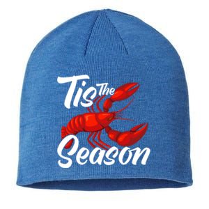 Funny Crayfish Crawfish Boil Tis The Season Meaningful Gift Sustainable Beanie