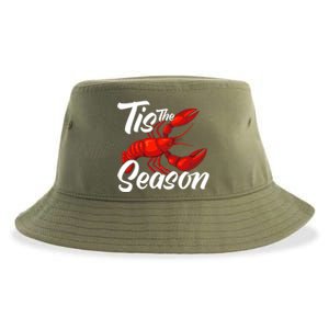 Funny Crayfish Crawfish Boil Tis The Season Meaningful Gift Sustainable Bucket Hat