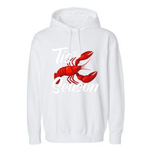 Funny Crayfish Crawfish Boil Tis The Season Meaningful Gift Garment-Dyed Fleece Hoodie