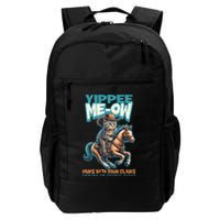 Funny Cat Cowboy Yippee Meow Backpack