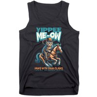 Funny Cat Cowboy Yippee Meow Tank Top