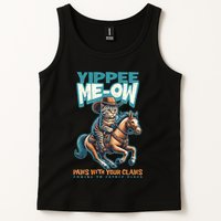 Funny Cat Cowboy Yippee Meow Tank Top