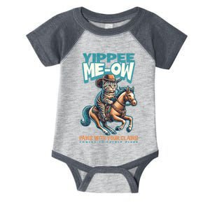 Funny Cat Cowboy Yippee Meow Infant Baby Jersey Bodysuit