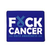 Fuck Cancer Cute Gift Blue Ribbon Colon Cancer Awareness Mousepad